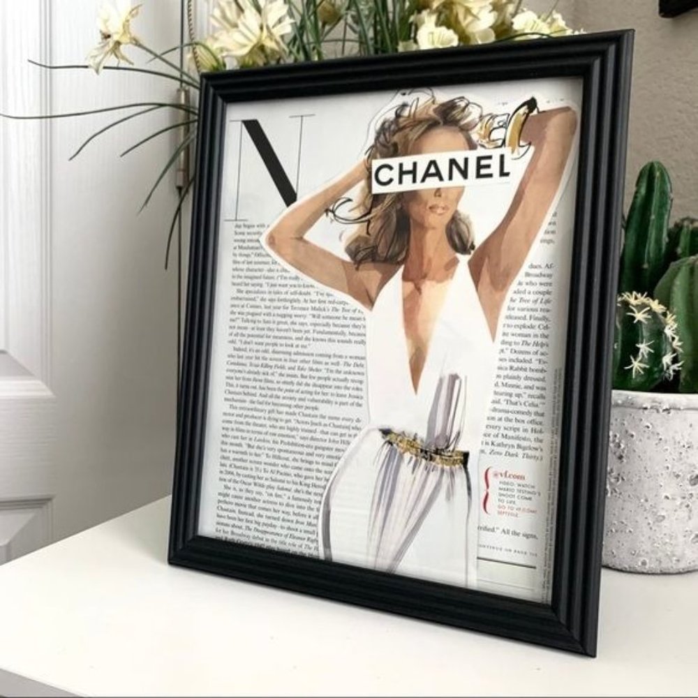 Handmade 8x10 Fashion Collage - Chanel Theme